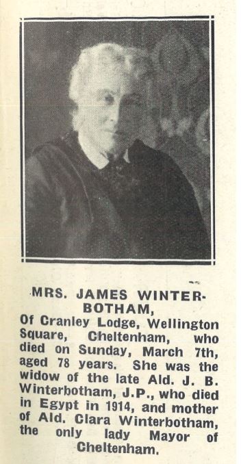 <small><i>Supplement</i> to the <i>Cheltenham Chronicle</i> 12 July 1913</small>